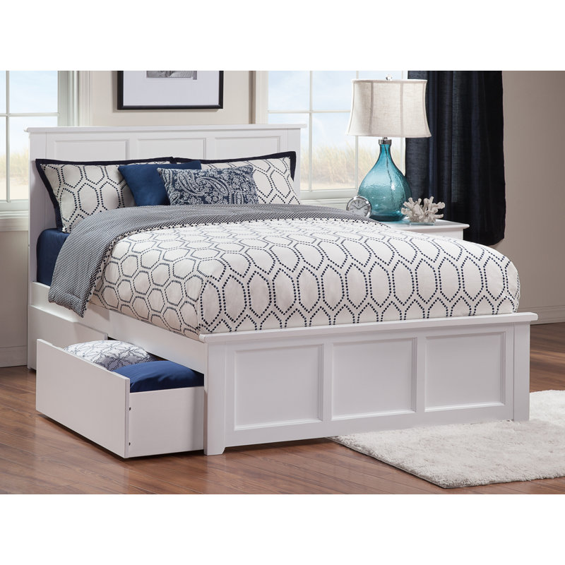Lark Manor Amear Solid Wood Storage Platform Bed with Under Bed Drawers